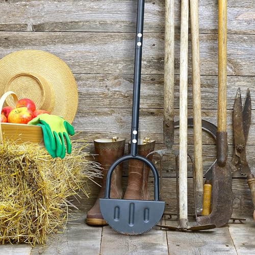 Halbmond-Rasenkantenschneider, hohe Härte, Karbonstahl, Gehweggras, Stufenkantenschneider mit langem