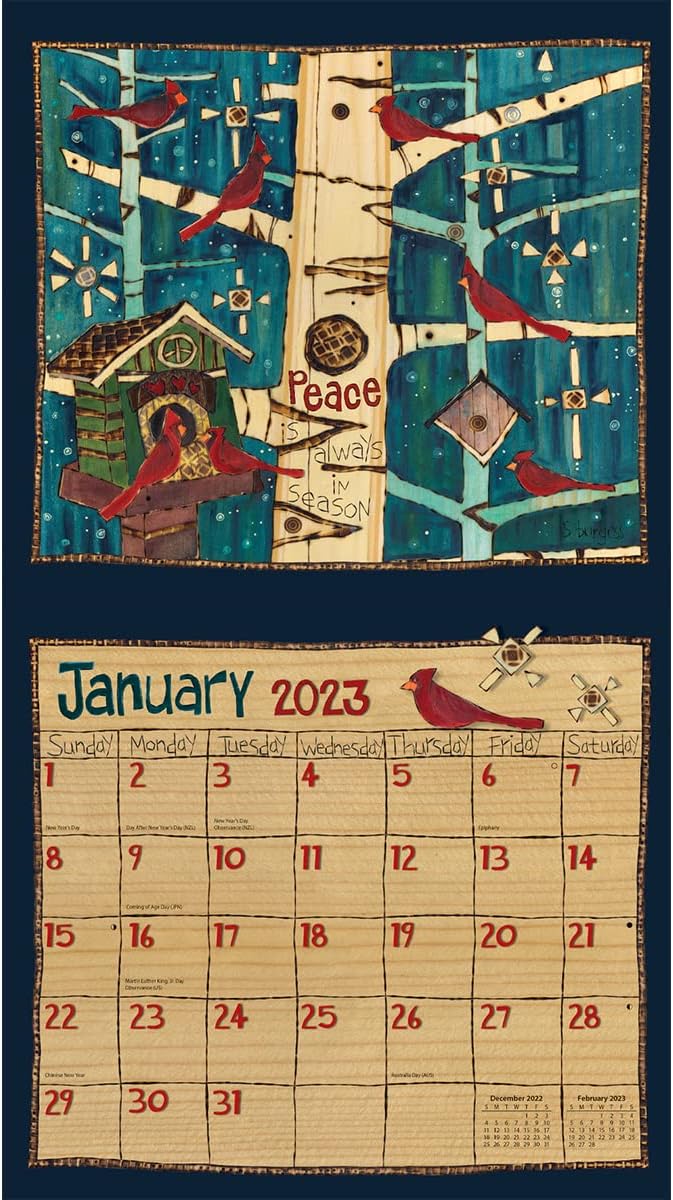 LANG Wandkalender 2023 von Painted Peace, 2023