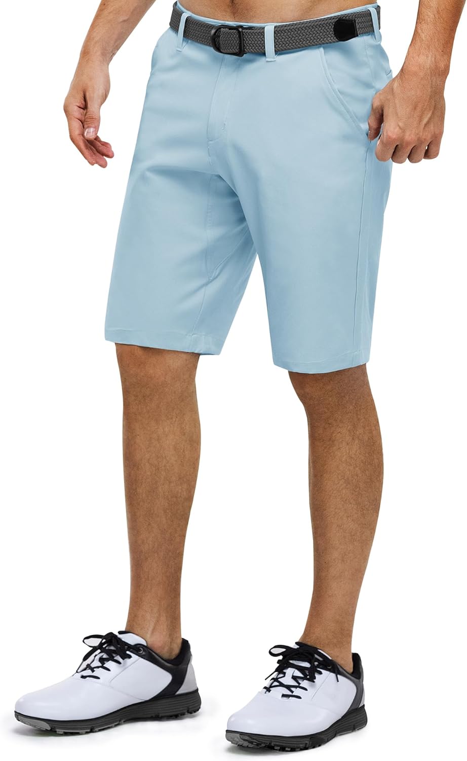 33,000ft Herren Golf Shorts Stretch Kurze Golfhosen Leichte Schnelltrocknende 11" Bermuda Shorts Kur