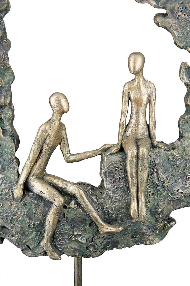 GILDE Deko Skulptur Figur aus Kunstharz - Hochzeitsgeschenk Geschenk für Frauen Dekoration Wohnzimme