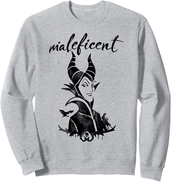 Disney Sleeping Beauty Maleficent Painted Portrait Sweatshirt