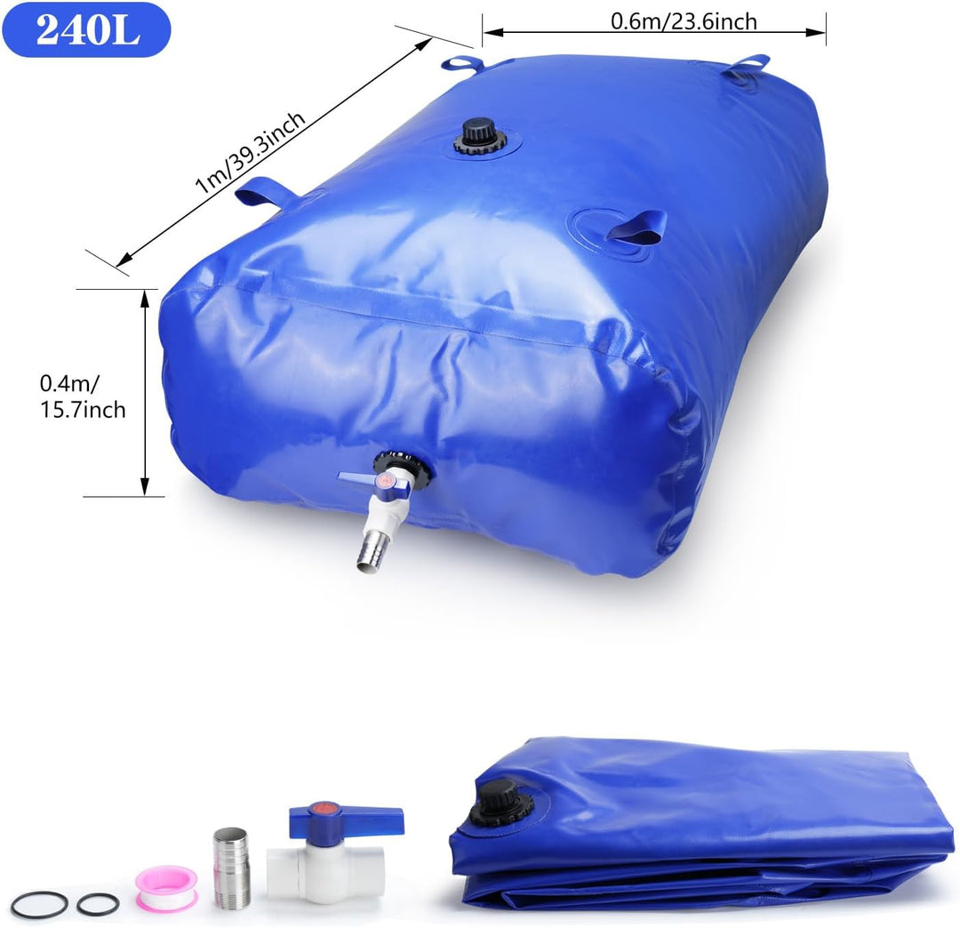 Récupérateur d'eau Citerne eau de Pluie Borsa dell'acqua sac à eau mobile sac à eau extérieur avec v