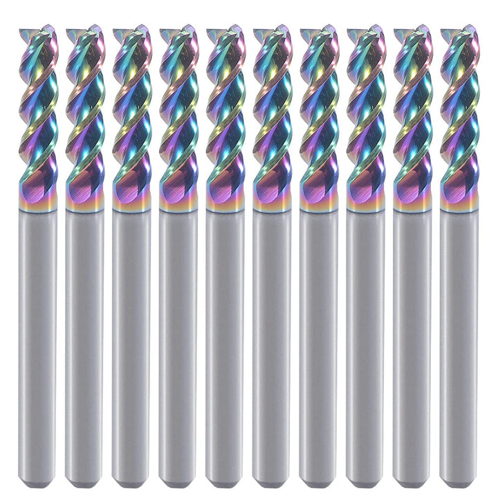 1/8" Hartmetall-quadratische Endfräser für Aluminiumkupferanwendungen, 3-Flöte, 1/8" Schneiddurchmes