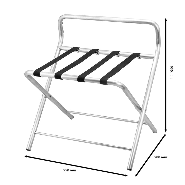 Saro AF 247 Kofferablage, Edelstahl, Silber, 50 x 55 x 63 cm
