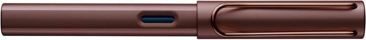 LAMY Lx Füllhalter 090 – Füller aus Aluminium eloxiert in der Farbe Marron (kastanienbraun) mit tran
