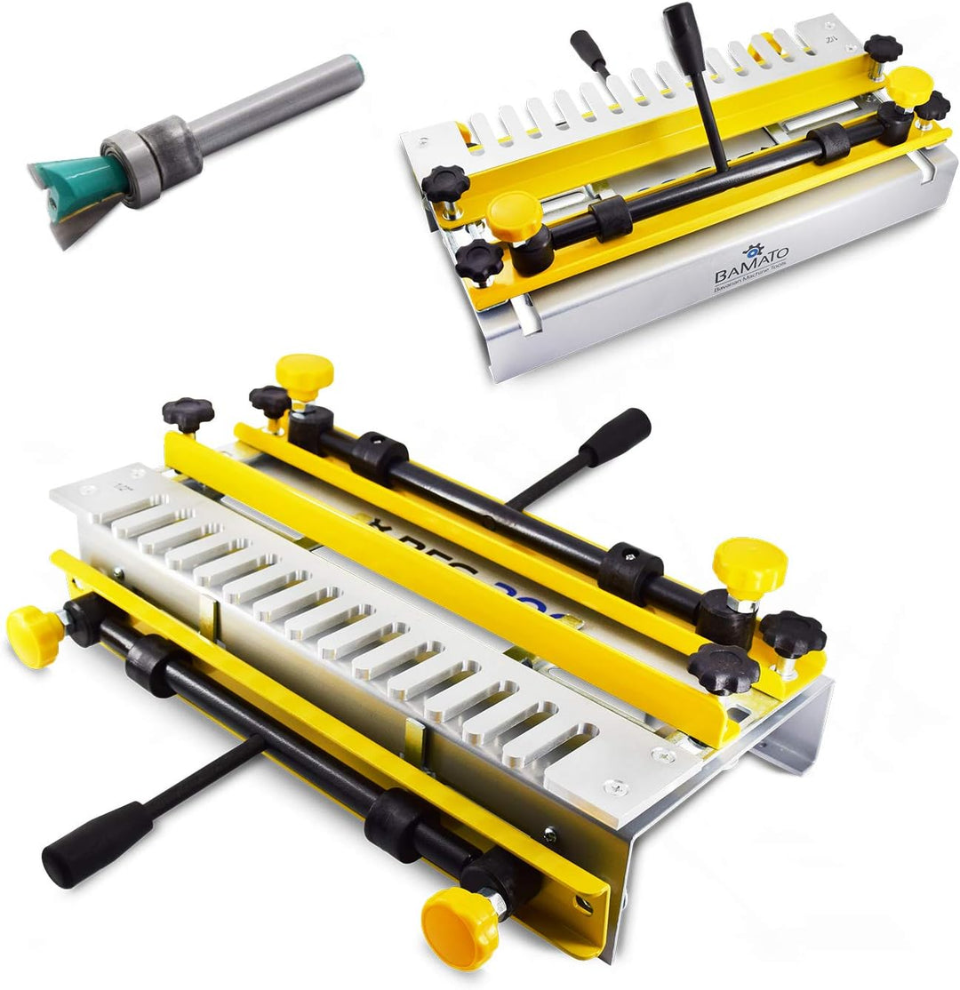 BAMATO Zinkenfrässchablone 300mm / BFS-300 inkl. 1x Fräser und ½“ Schablone