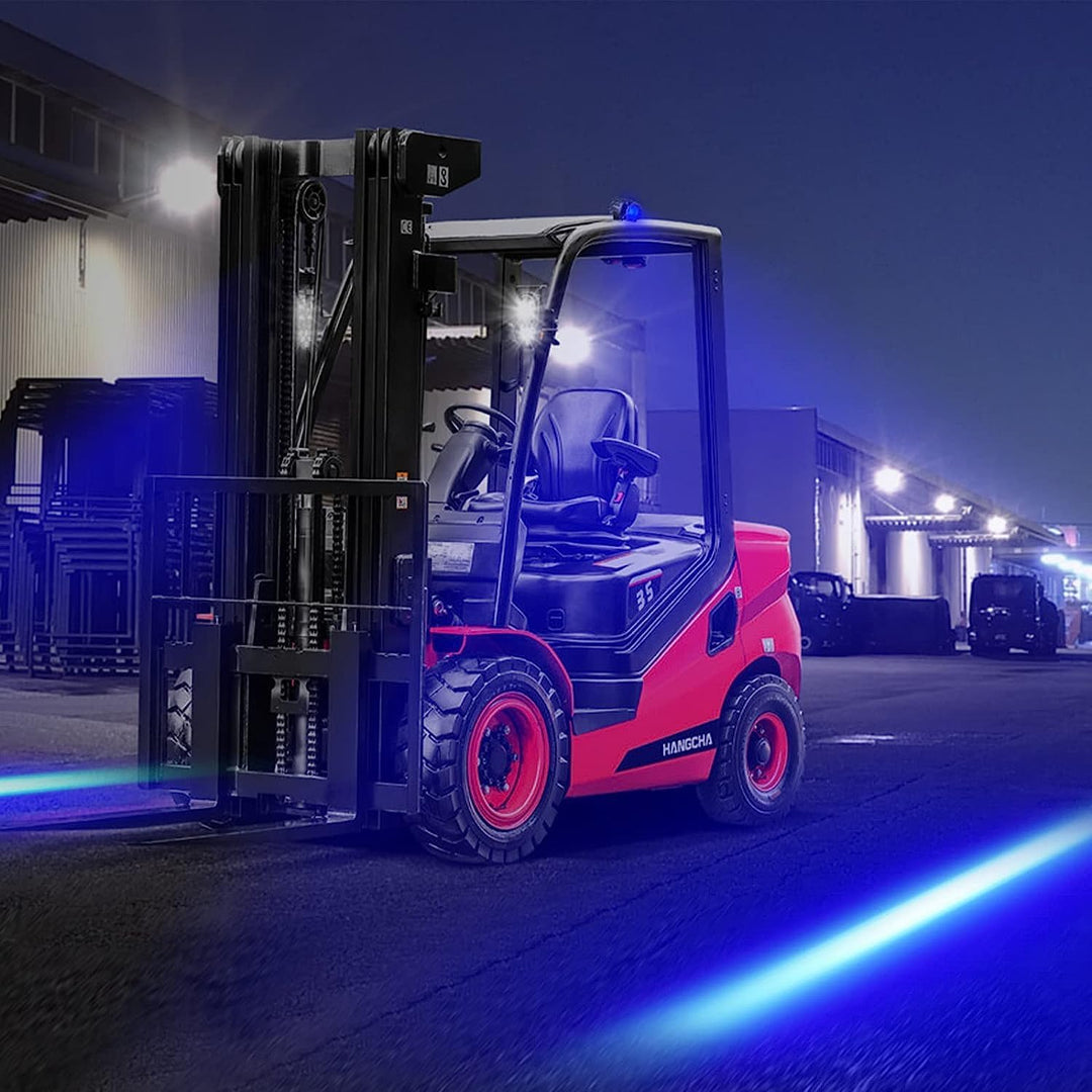 2 Pack 30W LED Gabelstapler Lichter blaue LED gerade Linie Gabelstapler Sicherheitslicht DC 10-80V L