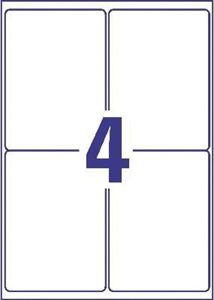 Avery B3483–50 A4 Ultra robuste Wasserdicht GHS Etiketten, bs5609 zertifiziert, für alle Drucker, 10