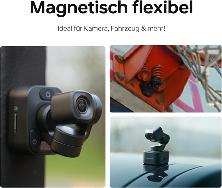 Feiyu Pocket 3 4K Vlog-Kamera mit 3-Achsen-Gimbal & kabelloser Fernbedienung – Inkl. Gesichtserkennu