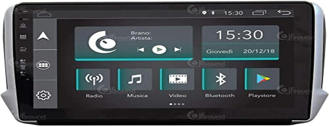 Costum fit Autoradio für Peugeot 208 et 2008 Android GPS Bluetooth WiFi Dab USB Full HD Touchscreen