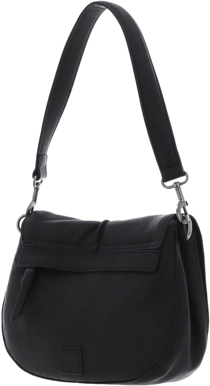 FREDsBRUDER FB Schultertasche Leder 26 cm, Schwarz, Einheitsgrösse