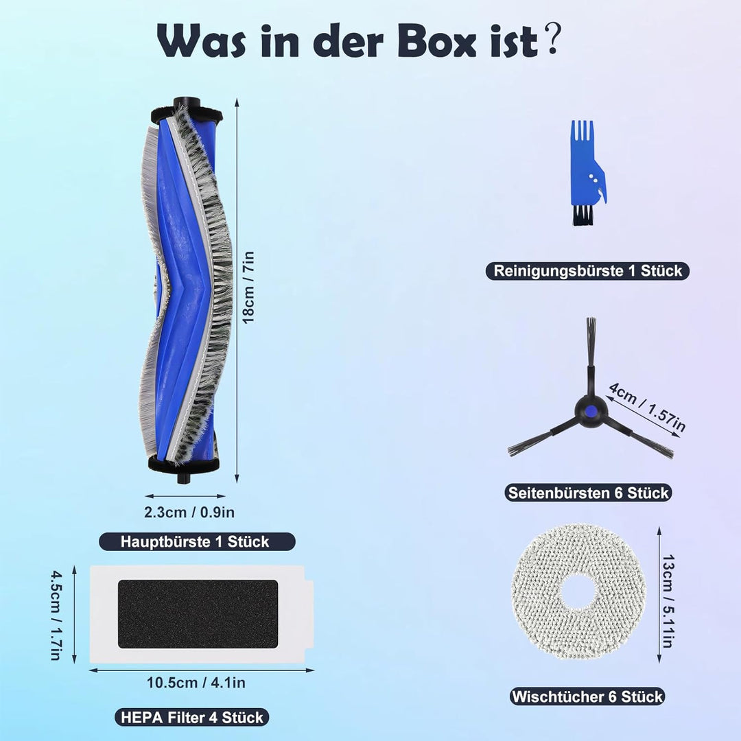 T30 S Zubehör Ersatz Kompatibel für ECOVACS DEEBOT T30 PRO OMNI / T30 OMNI / T30S / T30S Combo Compl