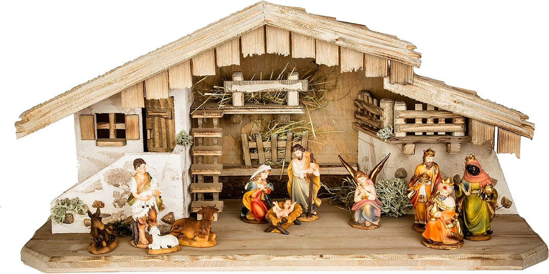 Holz und Gartentrends Weihnachtskrippe Krippe Krippenstall Weihnachten Weihnachtskrippen Tischkrippe