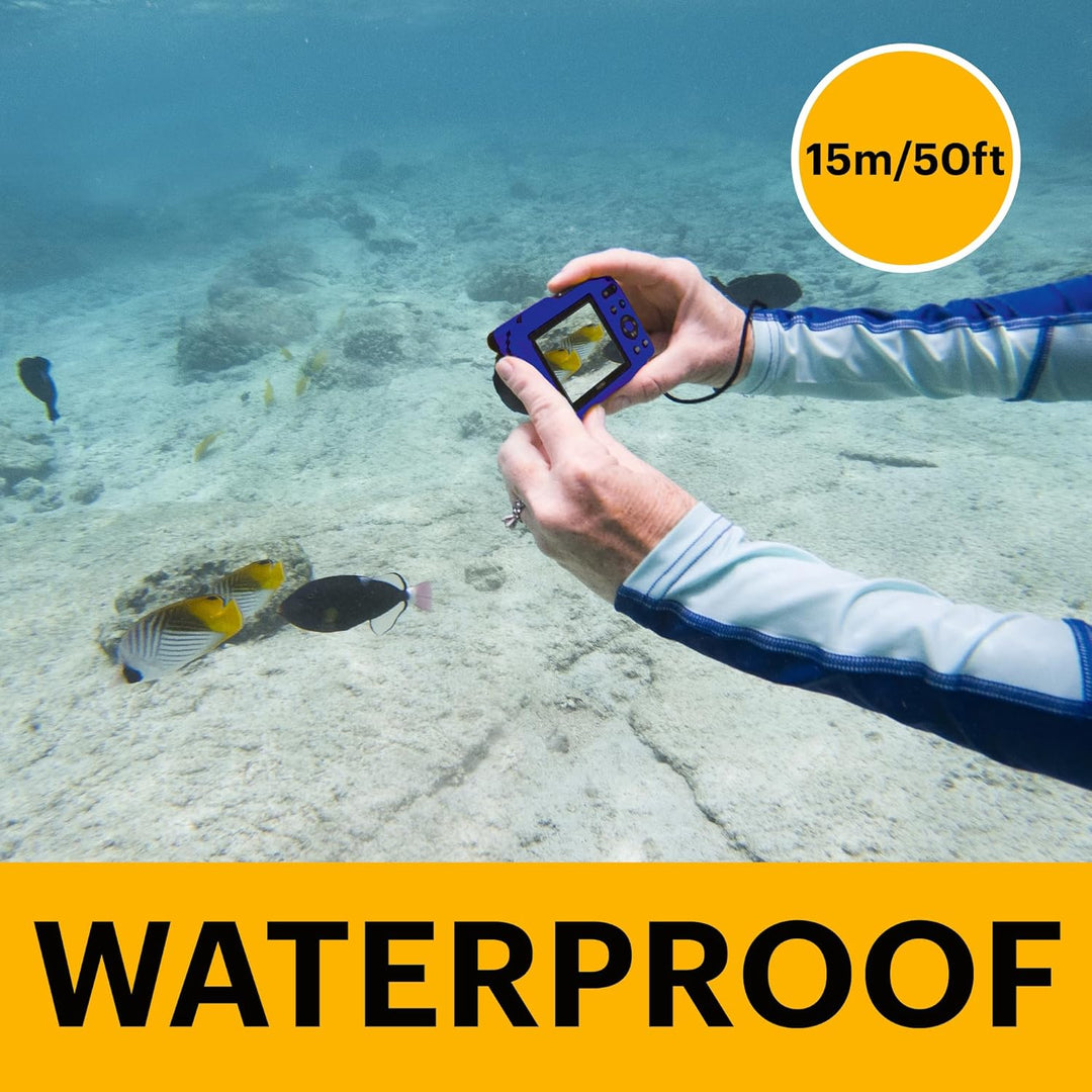 KODAK Pixpro WPZ2 Digitalkamera, kompakt, 16 Megapixel, wasserdicht und stossfest, Gelb