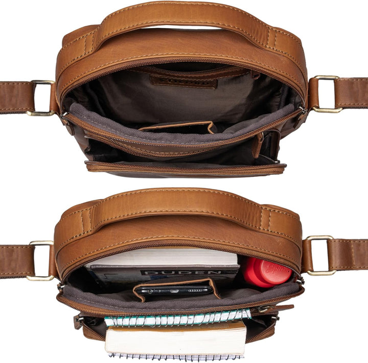 STILORD 'Ivan' Männerhandtasche Leder Messenger Bag Herren Tasche zum Umhängen Echtleder Schultertas