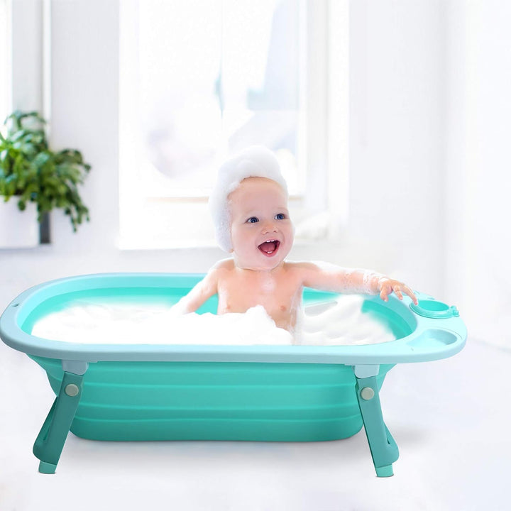 wuuhoo® ergonomische Baby-Badewanne Nemo faltbar und klappbar für Neugeborene Babys und Kleinkinder,