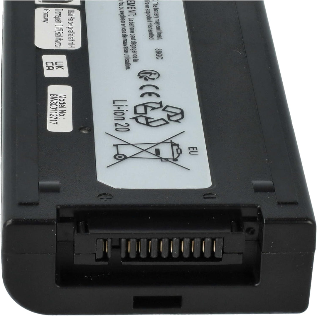 vhbw Akku kompatibel mit Panasonic Toughbook CF-18, CF-18D, CF-18F, CF18 Notebook (7400mAh, 7,4V, Li
