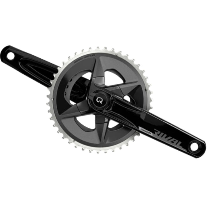 Sram Unisex – Erwachsene Rival Kurbelgarnitur, Schwarz Aluminium, 46-33