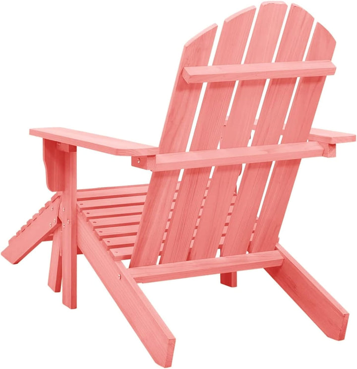 Tidyard Adirondack-Gartenstuhl mit Fussstütze Gartensessel Adirondack Chair Gartenstühle Outdoor-Stu