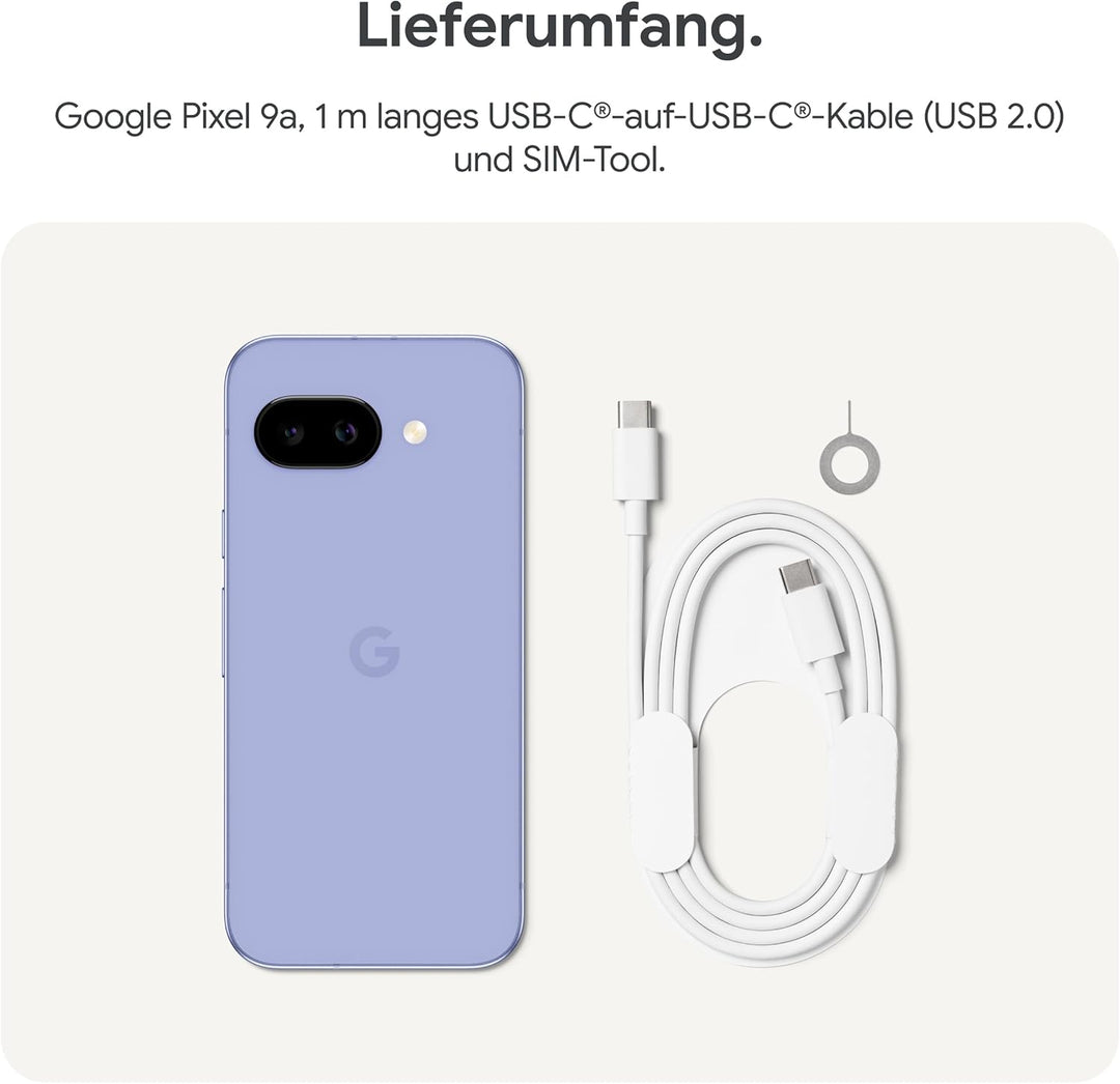 Google Pixel 9a: Android-Smartphone ohne SIM-Lock, mit KI-Kamera, 24 Stunden Akkulaufzeit und leistu