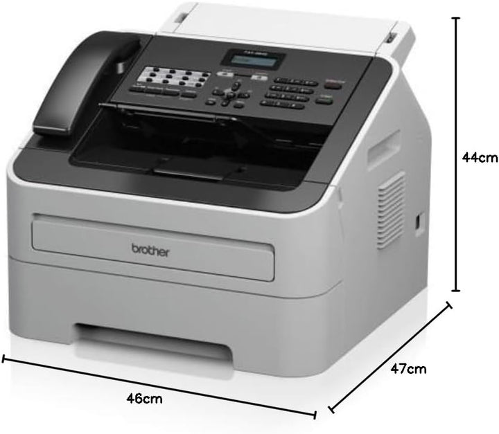 Brother FAX2845G1 Multifunktionsgerät (Fax, Kopierer, 300x600 DPI) schwarz/weiss Laserfax+Telefon, L