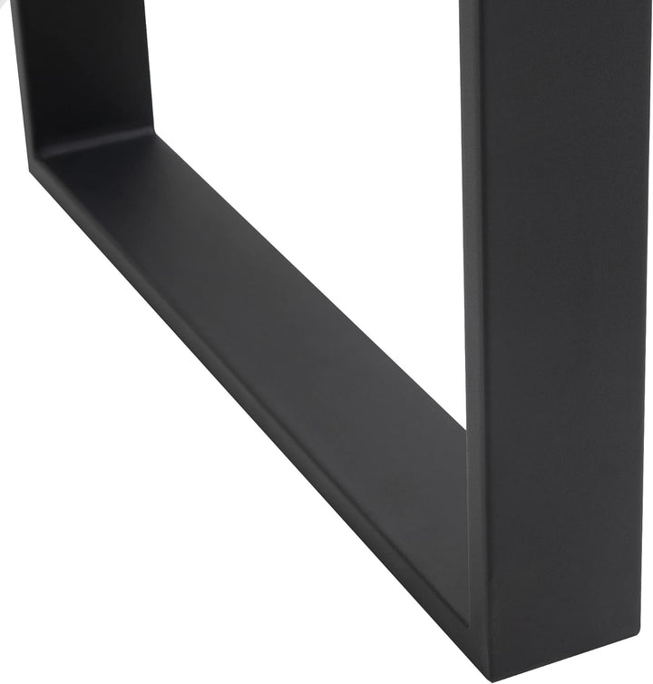 HOMCOM Tischbeine, 2er-Set Tischkufen, Möbelfüsse aus Vierkantprofilen, 60 x 72 cm Tischgestell für