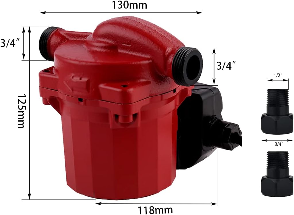 SHYLIYU Heisswasser-Umwälzpumpe Trinkwasser-Zirkulationspumpe Druckerhöhungspumpe Haushaltsübertragu