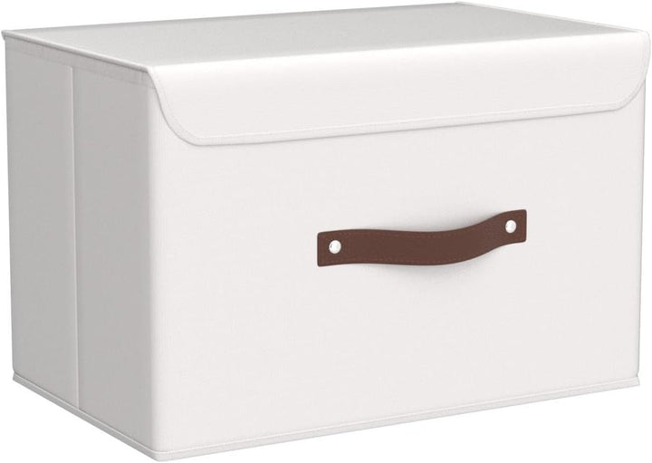 OUTBROS 3 Stück Aufbewahrungsboxen mit Deckel, 38 x 25 x 25 cm, faltbare Stoffboxen, Aufbewahrungskö