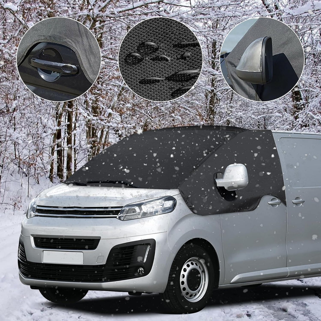 Opaltool Auto Windschutzscheiben Abdeckung für Citroen Jumpy Opel Vivaro 2016-2024, 600D Frontscheib