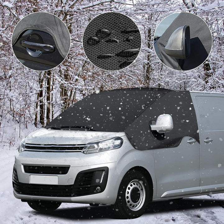 Opaltool Auto Windschutzscheiben Abdeckung für Citroen Jumpy Opel Vivaro 2016-2024, 600D Frontscheib