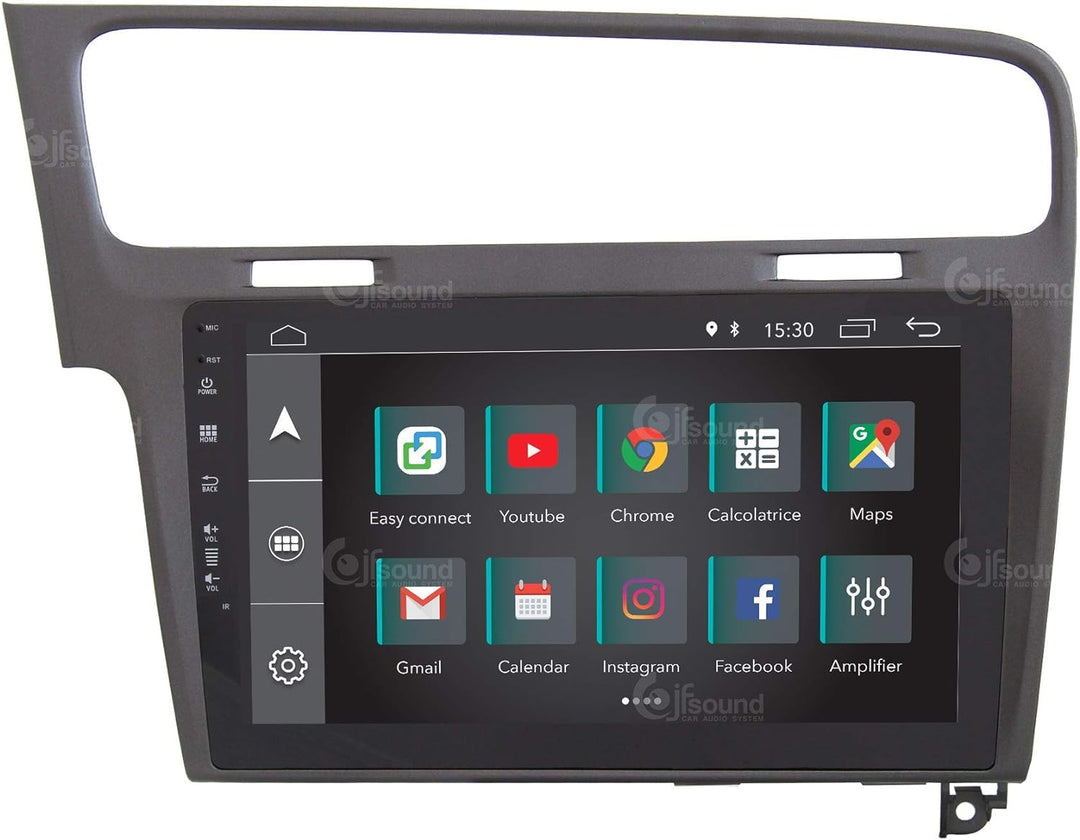 Costum fit Autoradio für Volkswagen Golf 7 Grau Android GPS Bluetooth WiFi Dab USB Full HD Touchscre