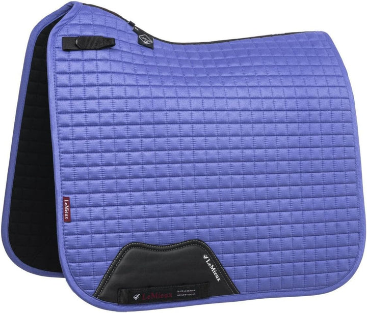 LeMieux Prosport Dressurquadrat aus Wildleder Dressur-Sattelpolster L blau, L blau