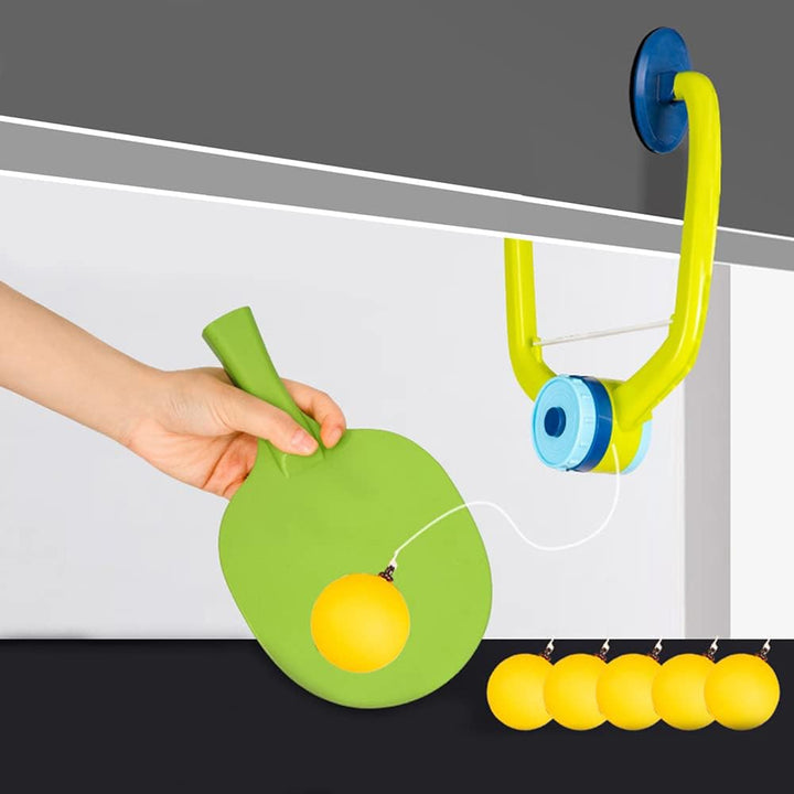 SPORTARC Tischtennis Trainer, Tragbares Tischtennis-Set Mit 2 Schlägern Und 5 Übungsbällen Für Selbs
