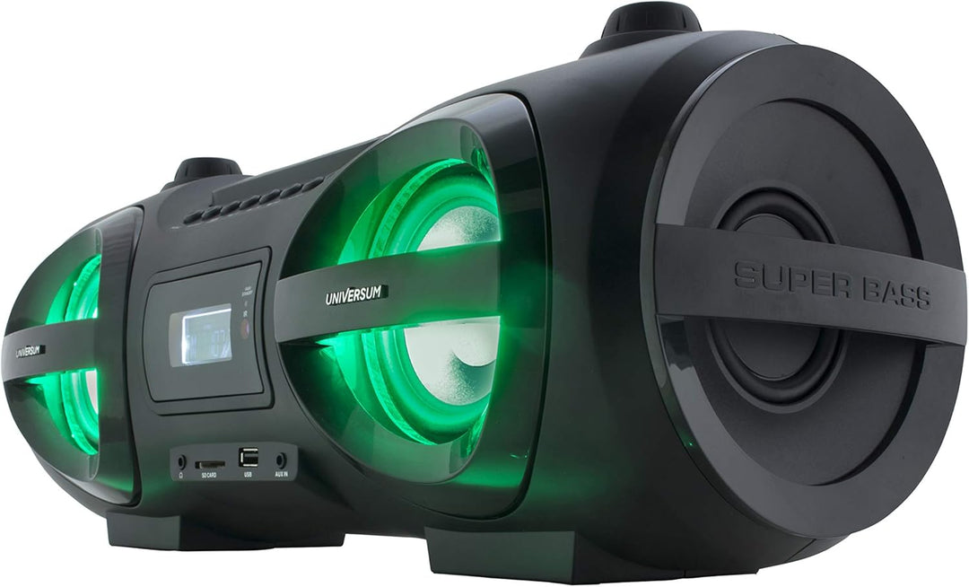 CD-Player Boombox Ghettoblaster mit Radio, CD, MP3, Bluetooth, USB, AUX UNIVERSUM BB 500-20