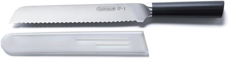 Coolinato – Profi Brotmesser Wellenschliff 20cm – Extra scharfer Klingenstahl – Ergonomischer Kunsts