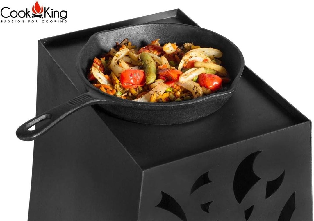 CookKing Gartenofen Gartenkamin Hawana 50x33cm, 108cm Hoch