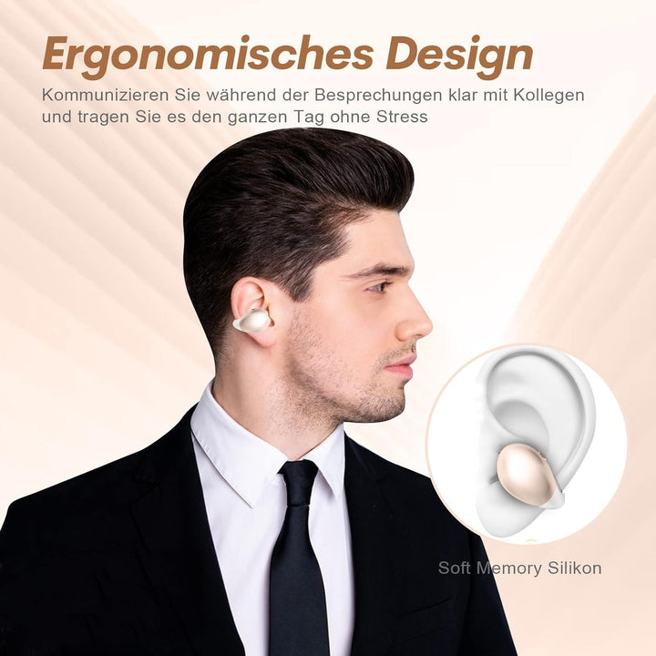 Open Ear Kopfhörer kabellos Bluetooth Luftleitung Knochenschall Sportkopfhörer Wireless Ear Clip Bon