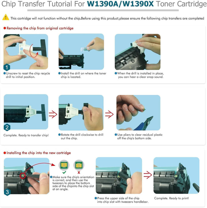 139A 139X Kompatibel für HP 139A 139X W1390A W1390X Laserjet Pro 3002dw 3002dn MFP 3102fdn 3102fdw 3