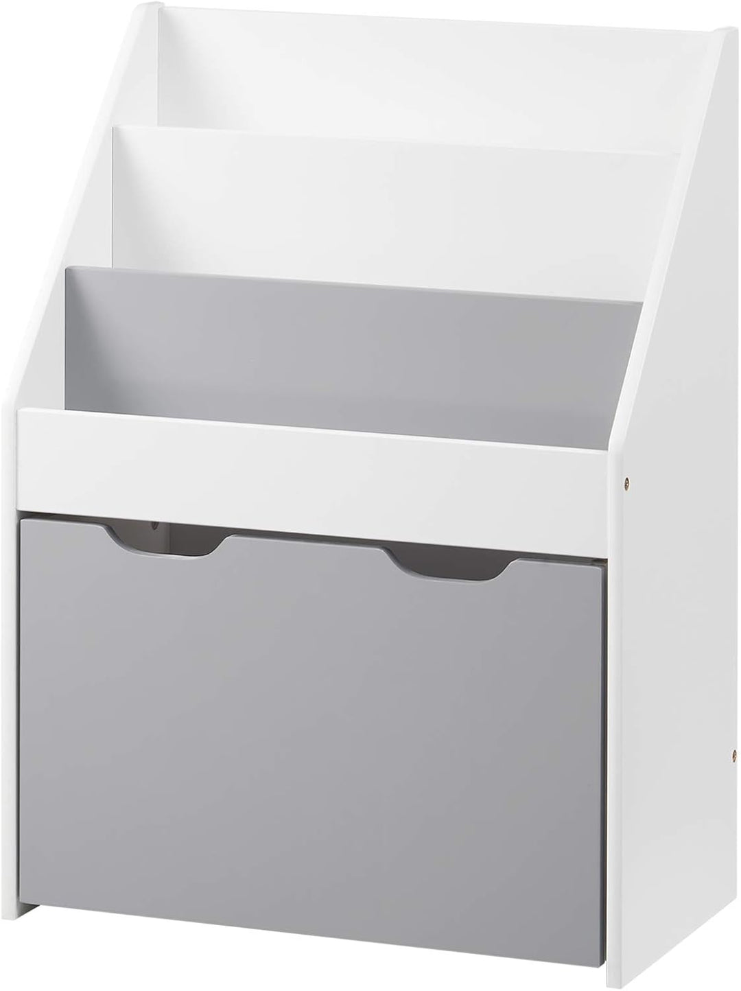 WOLTU KR004 Kinderregal Bücherregal Regal für Kinder, Spielzeugregal 3 Regale Aufbewahrungstruhe mit