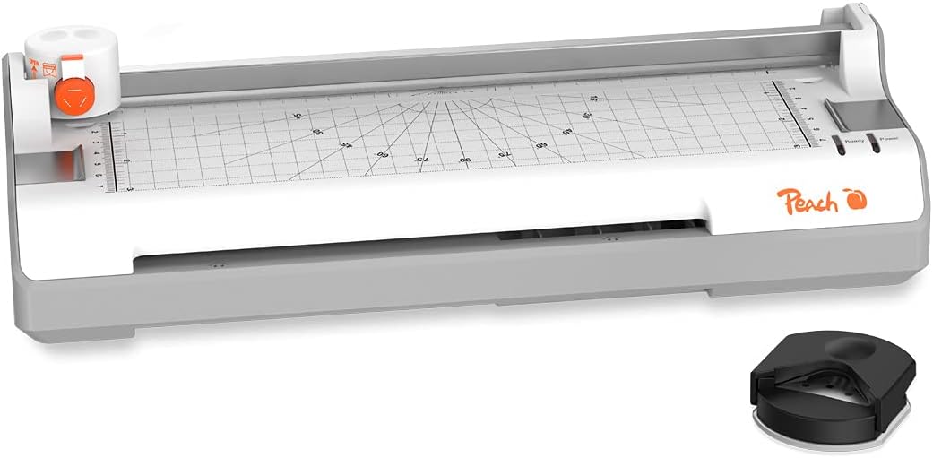 Peach PBP350 6 in 1 Laminiergerät A4 inkl. Eckenrunder, cutter, Laminerfolien | ABS | startklar in 3