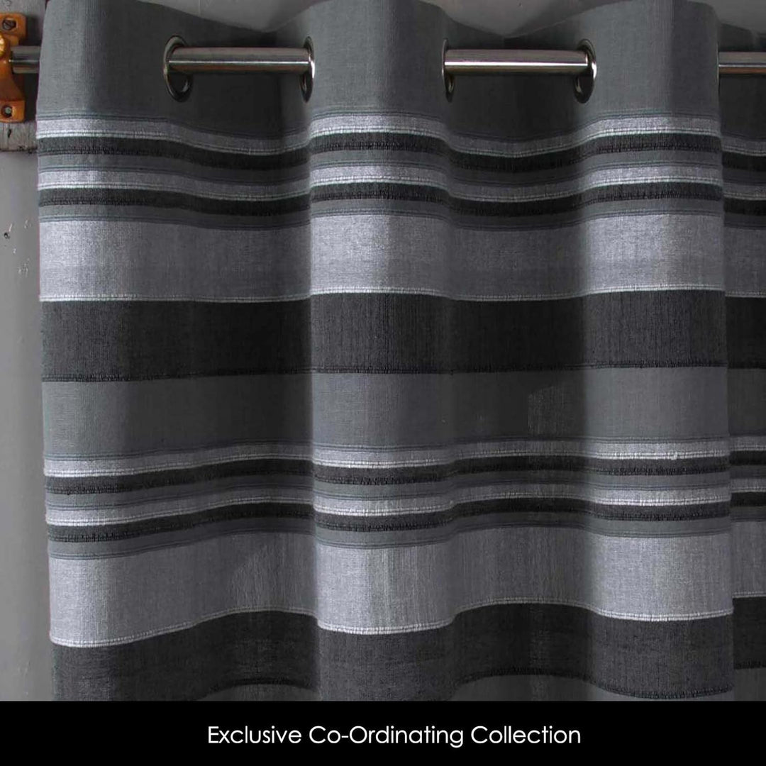 Homescapes handgewobener Vorhang Morocco grau 2er Set Ösenvorhang 167 x 182 cm (Breite x Länge) Deko