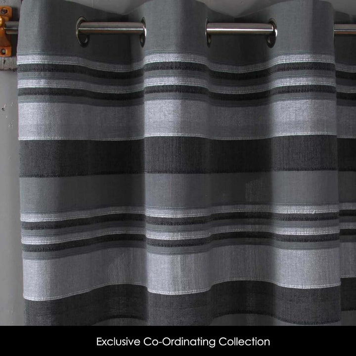 Homescapes handgewobener Vorhang Morocco grau 2er Set Ösenvorhang 167 x 182 cm (Breite x Länge) Deko