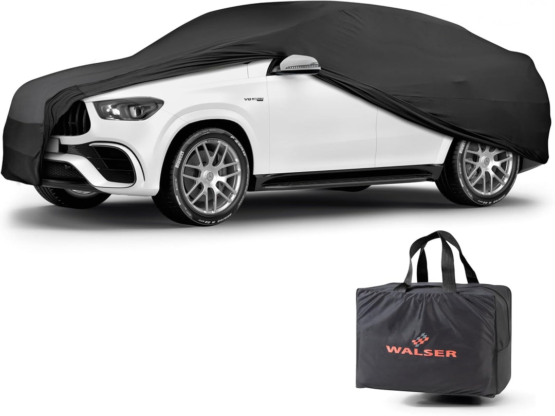 Walser Abdeckung Auto Indoor Stretch Basic, Autoabdeckung Winter, staubdichte Autogarage Abdeckung,