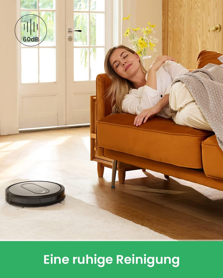 Vactidy Nimbel T6 Saugroboter mit 2800 Pa Saugkraft,120 Min Laufzeit,Staubsauger Roboter mit Alexa&G