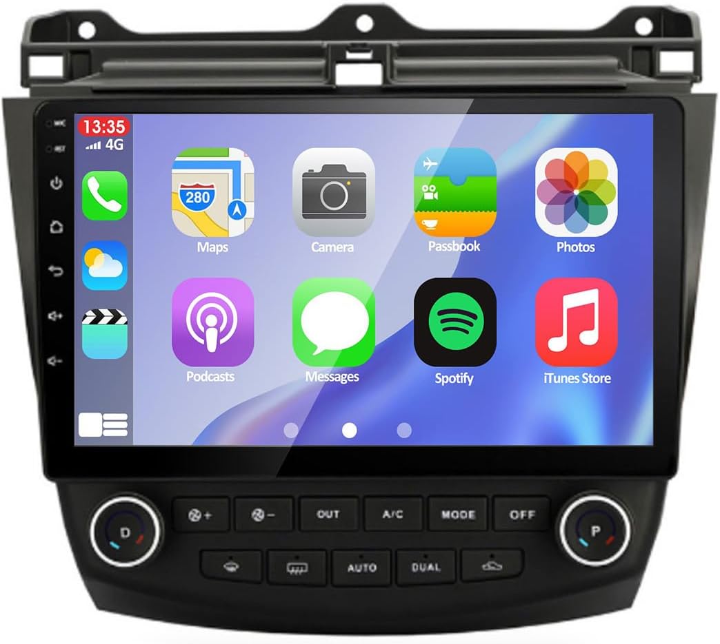 LEXXSON Android 8.1 Autoradio für Honda Accord 7. 2003-2007 | 10,1-Zoll-Touchscreen AM FM-Radio GPS-