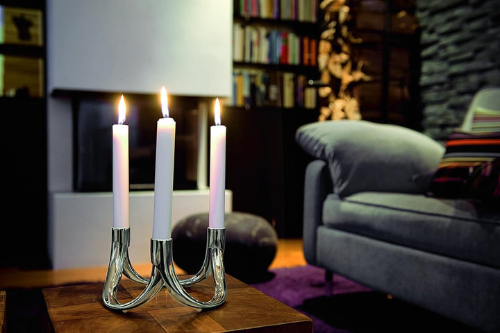 Philippi - Bow Kerzenleuchter - lässt Sich nach belieben erweitern - Designklassiker (3er Set), 3er