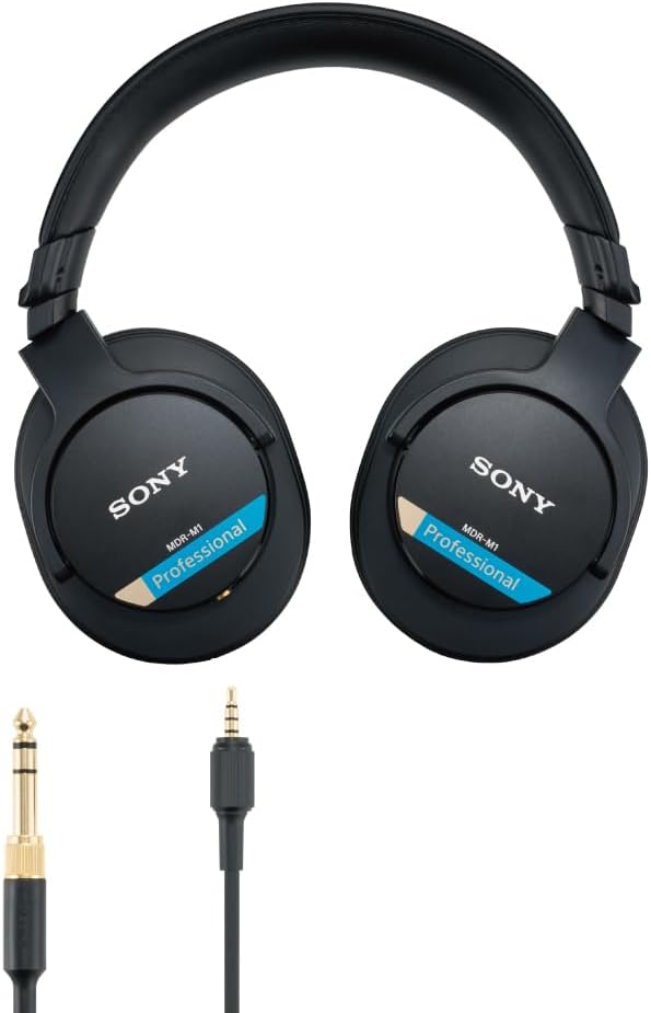 Sony MDR-M1 Studio-Kopfhörer mit geschlossenem Rücken - kabelgebunden, Ultra-Breitband-Wiedergabe (5