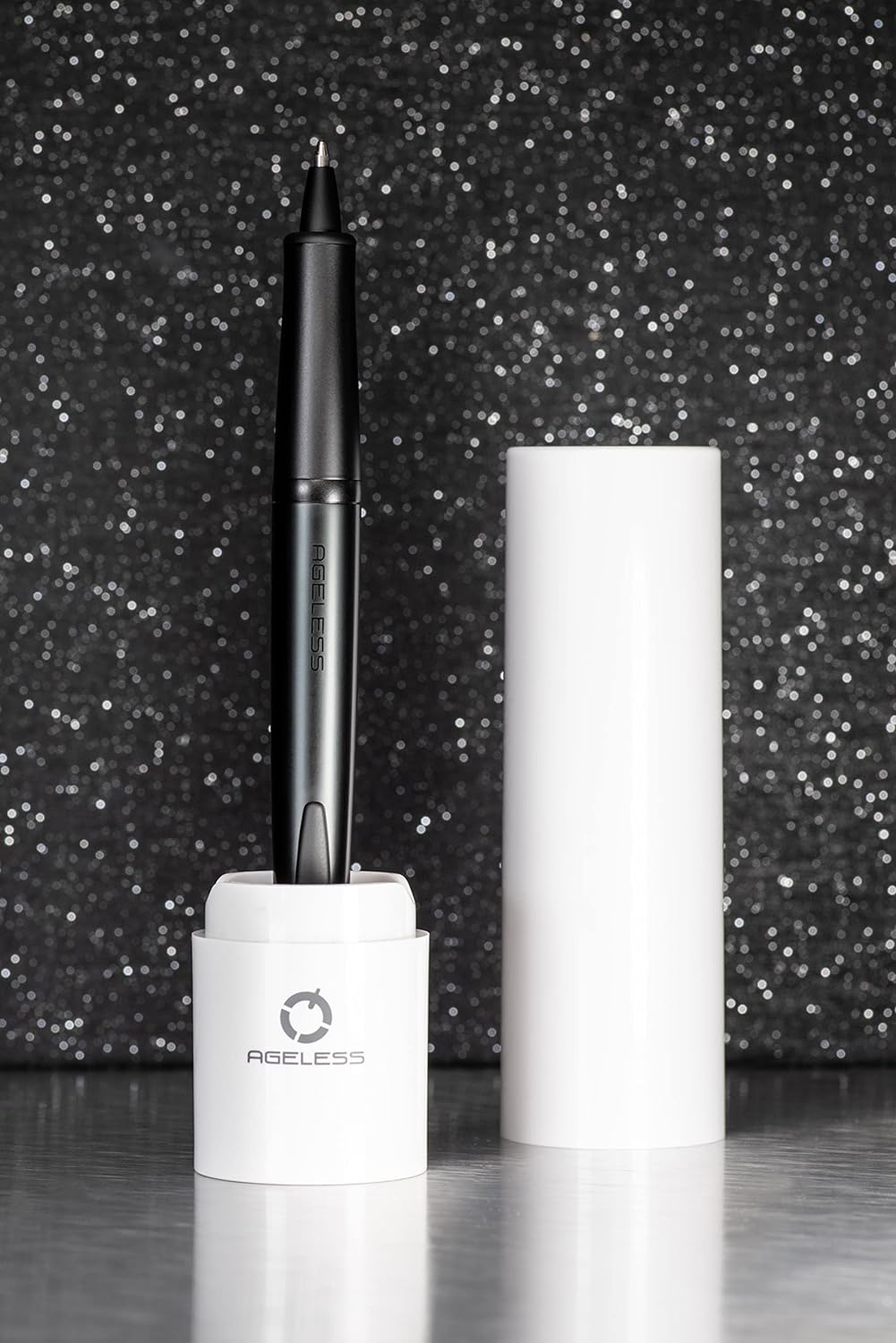 Pilot Pen 2008001 - Kugelschreiber AGELESS mit Doppeldrehmechanismus, Mattschwarz, in stylischem Ges