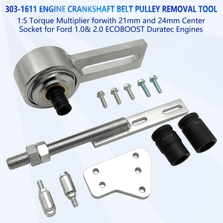 ZKTOOL Motor Kurbelwelle Riemenscheibe Abzieher Werkzeug Kompatibel mit Ford 1.0T ECOBOOST Riemensch