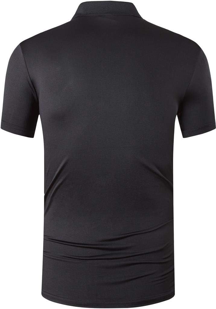 jeansian Herren 3 Stuck Mischen Pack Quick Dry Sport Polo T-Shirt LSL195 S Grosse Grössen Lsl195_gra